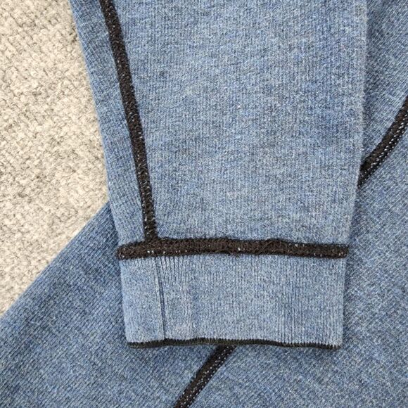 Tommy Bahama Sweater Mens Large Blue Black Flipsider 1/2 Zip Reversible Pullover - Picture 3 of 16